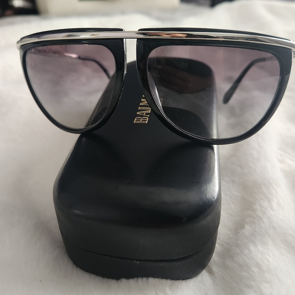 Balmain Black and Silver Sunglasses - Picture 2 of 9
